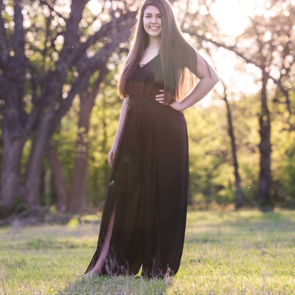 Black pant suit